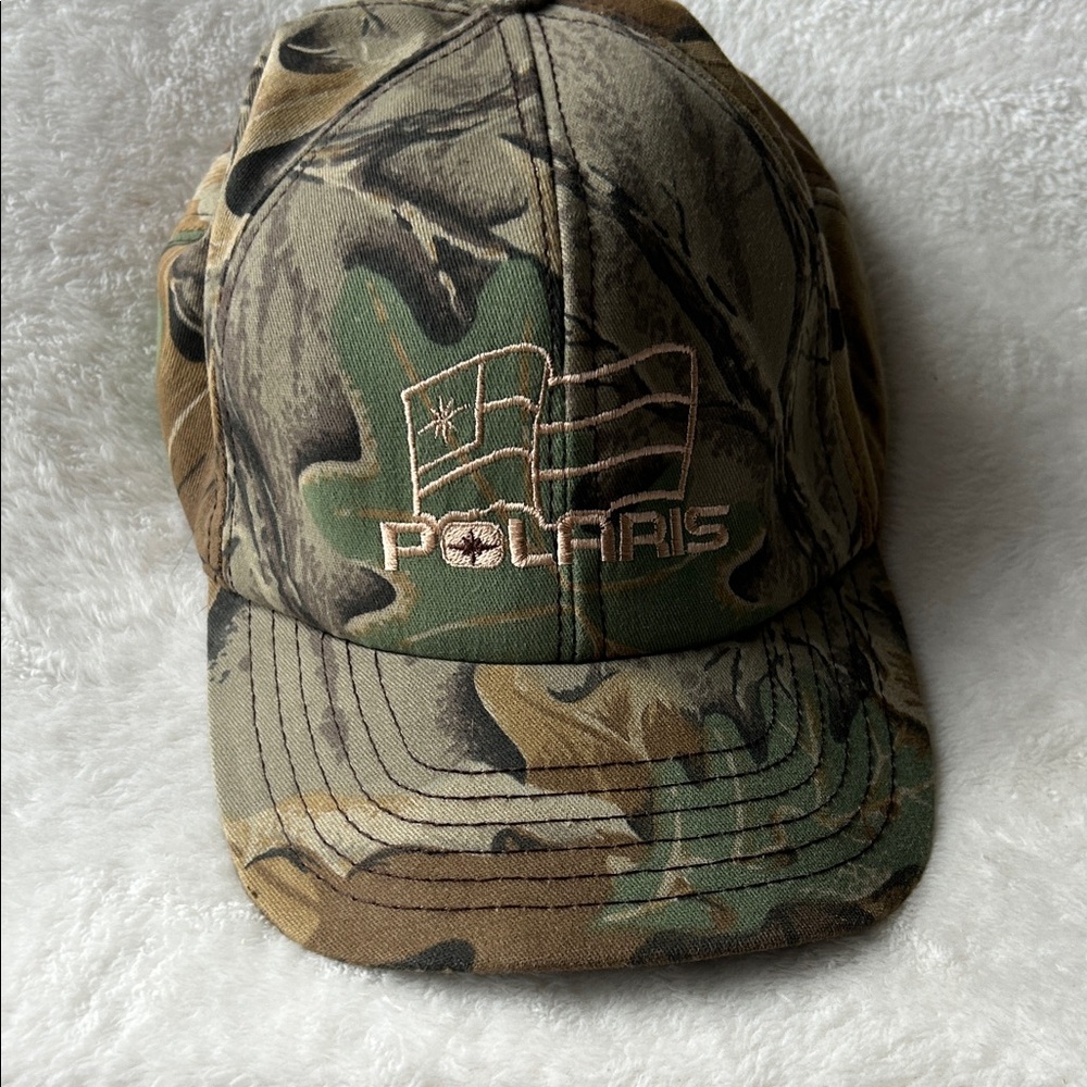 Vintage Polaris trucker SnapBack Camouflage Cap